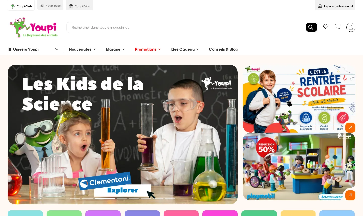 Site Youpi réalisé par Blue Digital